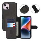 Rvelon iPhone 13/iPhone 14 Cover Magnetisk Aftageligt Etui Sort