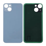 iPhone 14 Bagside Glas med Selvklæbende tape - Blå