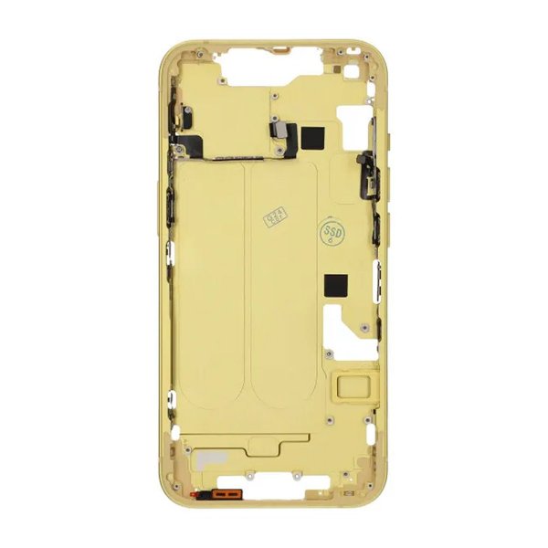 iPhone 14 Bagside med Komplet Ramme OEM - Gul