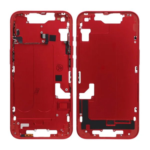 iPhone 14 Bagside med Komplet Ramme OEM - Rød