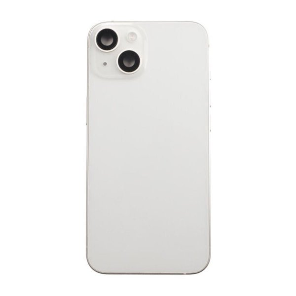 iPhone 14 Bagside med Komplet Ramme - Hvid