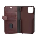Buffalo iPhone 13/14/15 Etui 2-i-1 Aftagelig Pung Brun