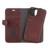 Buffalo iPhone 13/14/15 Etui 2-i-1 Aftagelig Pung Brun