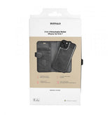 Buffalo iPhone 13/14/15 Etui 2-i-1 Aftagelig Wallet Sort