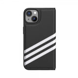 Adidas iPhone 14 Cover 3 Stripes Booklet Case Sort Hvid