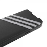 Adidas iPhone 14 Cover 3 Stripes Booklet Case Sort Hvid