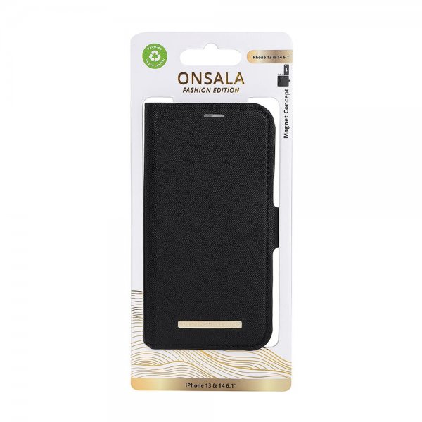 Onsala iPhone 13/14/15 Cover Fashion Edition Aftageligt Cover Midnight Black