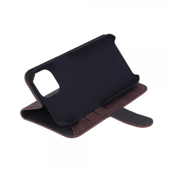 Gear iPhone 13/14/15 Etui med Kortlomme Brun