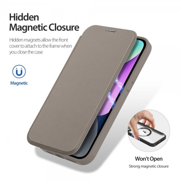 Dux Ducis iPhone 14 Cover Skin X Pro Series MagSafe Khaki