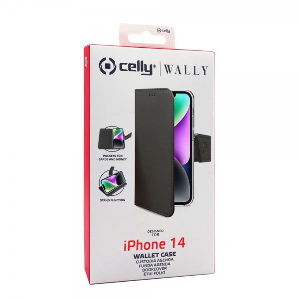 Celly iPhone 14 Cover Wally Wallet Case Sort