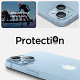 Spigen iPhone 14/iPhone 14 Plus Kamerabeskyttelse GLAS.tR EZ Fit Optik Pro Blå 2-pak