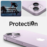 Spigen iPhone 14/iPhone 14 Plus Kamerabeskyttelse GLAS.tR EZ Fit Optik Pro Lilla 2-pak
