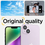 Spigen iPhone 14/iPhone 14 Plus Kamerabeskyttelse GLAS.tR EZ Fit Optik Pro Lilla 2-pak