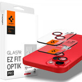 Spigen iPhone 14/iPhone 14 Plus Kamerabeskyttelse GLAS.tR EZ Fit Optik Pro Rød 2-pak