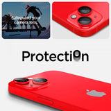 Spigen iPhone 14/iPhone 14 Plus Kamerabeskyttelse GLAS.tR EZ Fit Optik Pro Rød 2-pak