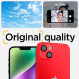 Spigen iPhone 14/iPhone 14 Plus Kamerabeskyttelse GLAS.tR EZ Fit Optik Pro Rød 2-pak