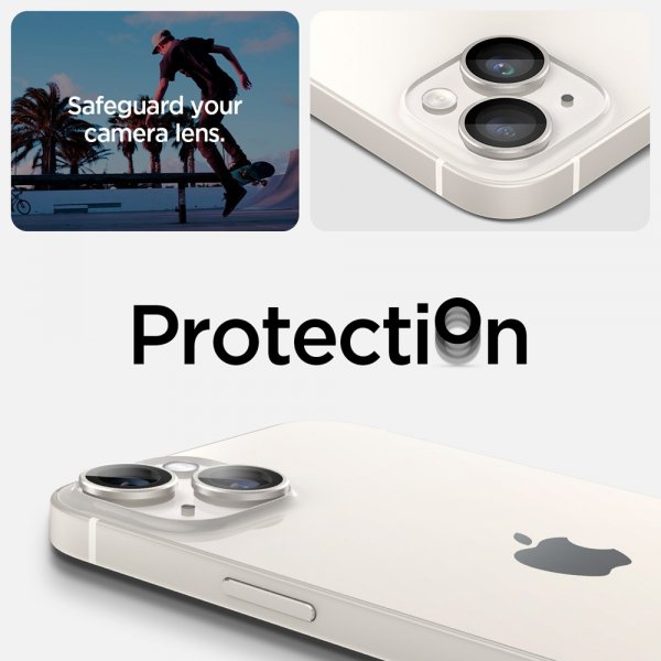 Spigen iPhone 14/iPhone 14 Plus Kamerabeskyttelse GLAS.tR EZ Fit Optik Pro Starlight 2-pak
