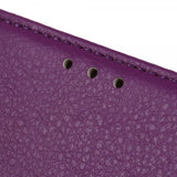 iPhone 14 Plus Cover Litchi Lilla