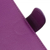 iPhone 14 Plus Cover Litchi Lilla