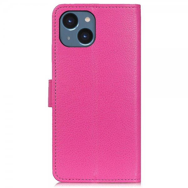 iPhone 14 Plus Cover Litchi Magenta