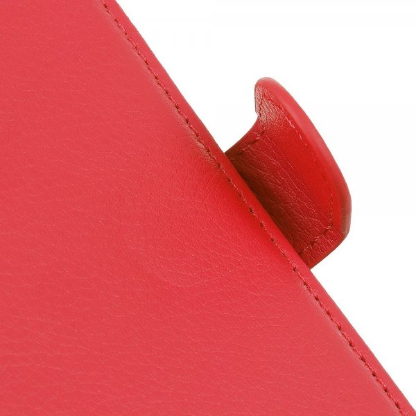 iPhone 14 Plus Cover Litchi Rød