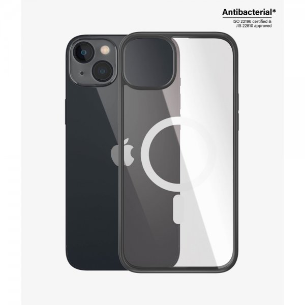 PanzerGlass iPhone 14 Plus Cover ClearCase Black Edition MagSafe