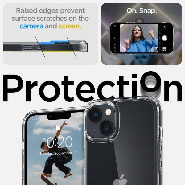 Spigen iPhone 14 Plus Cover Crystal Hybrid Crystal Clear