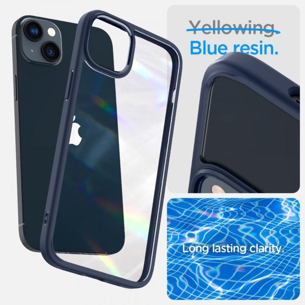 Spigen iPhone 14 Plus Cover Crystal Hybrid Navy Blue