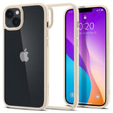 Spigen iPhone 14 Plus Cover Crystal Hybrid Sand Beige