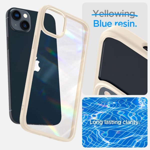 Spigen iPhone 14 Plus Cover Crystal Hybrid Sand Beige