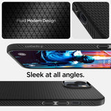 Spigen iPhone 14 Plus Cover Liquid Air Matte Black