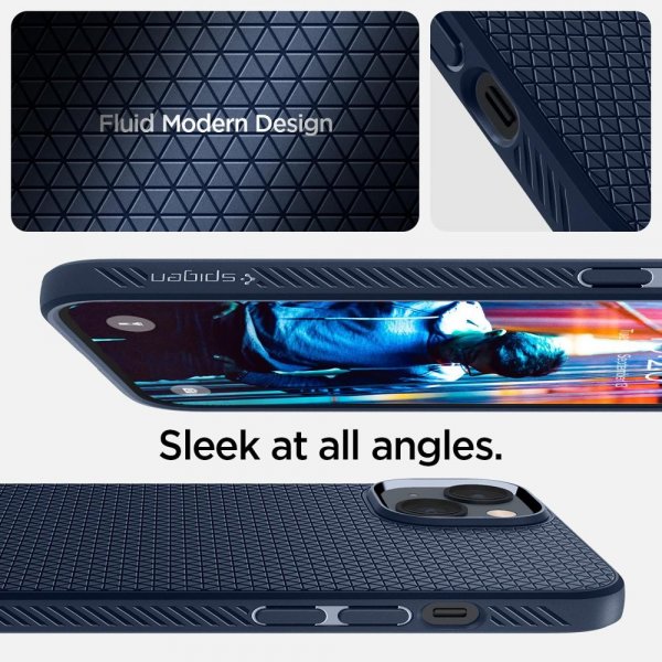Spigen iPhone 14 Plus Cover Liquid Air Navy Blue