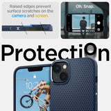 Spigen iPhone 14 Plus Cover Liquid Air Navy Blue
