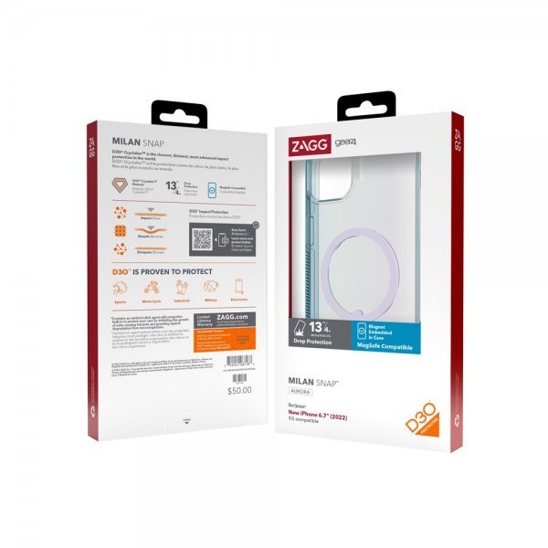 Gear4 iPhone 14 Plus Cover Milan Snap Aurora Ombre