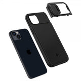 Spigen iPhone 14 Plus Cover Optik Armor MagFit Sort