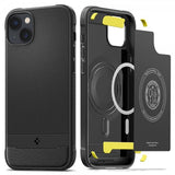 Spigen iPhone 14 Plus Cover Rugged Armor MagFit Mat Sort
