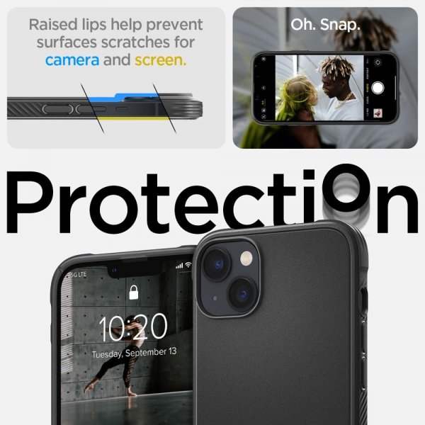 Spigen iPhone 14 Plus Cover Rugged Armor MagFit Mat Sort
