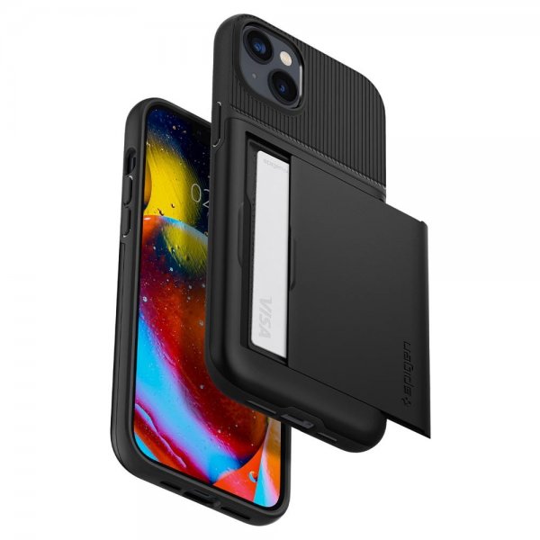 Spigen iPhone 14 Plus Cover Slim Armor CS Sort