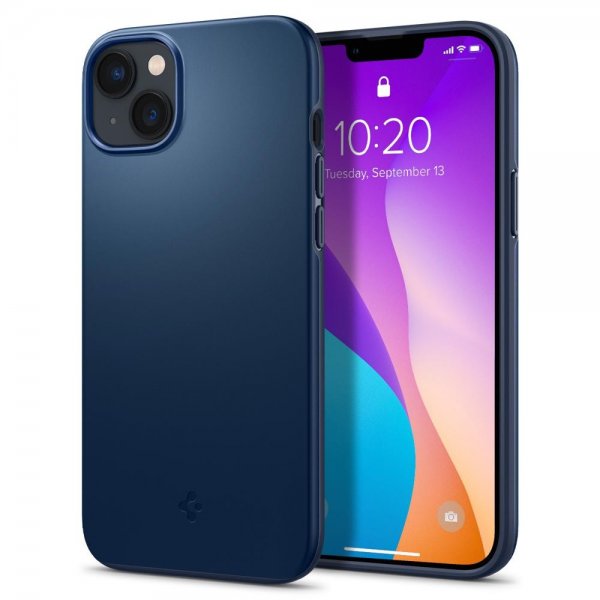 Spigen iPhone 14 Plus Cover Thin Fit Navy Blue