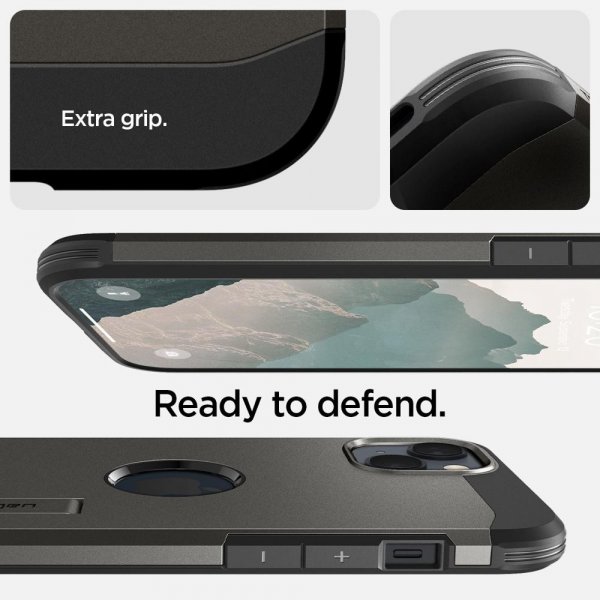 Spigen iPhone 14 Plus Cover Tough Armor MagFit Gunmetal