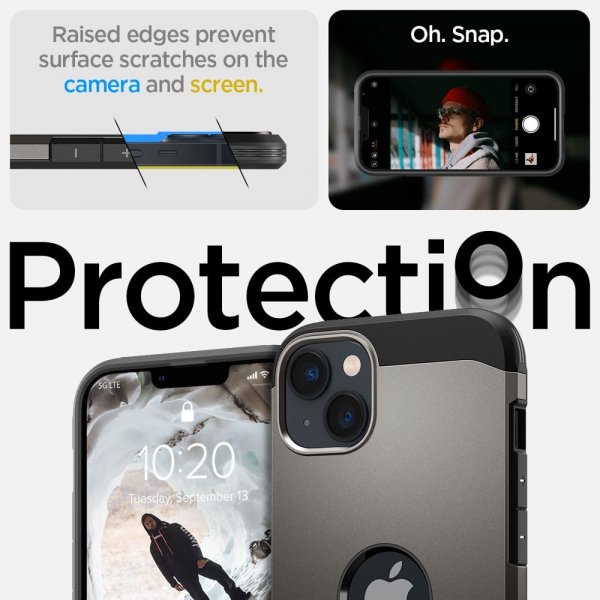 Spigen iPhone 14 Plus Cover Tough Armor MagFit Gunmetal