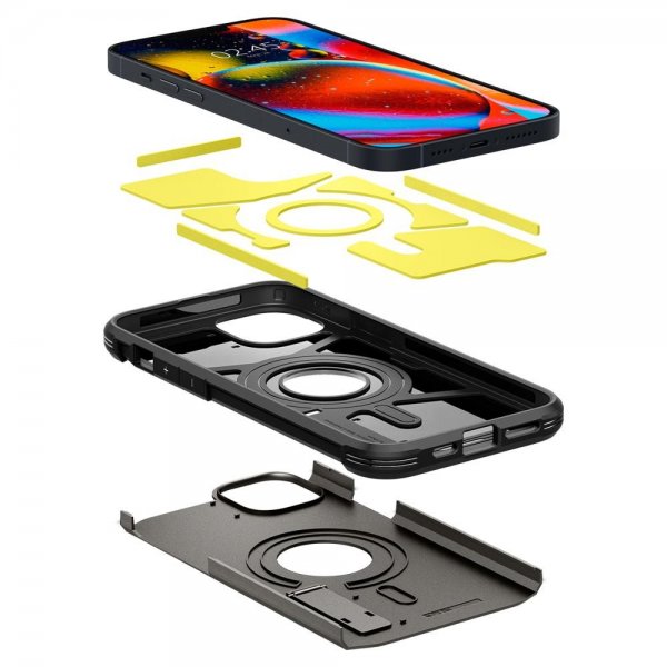 Spigen iPhone 14 Plus Cover Tough Armor MagFit Gunmetal