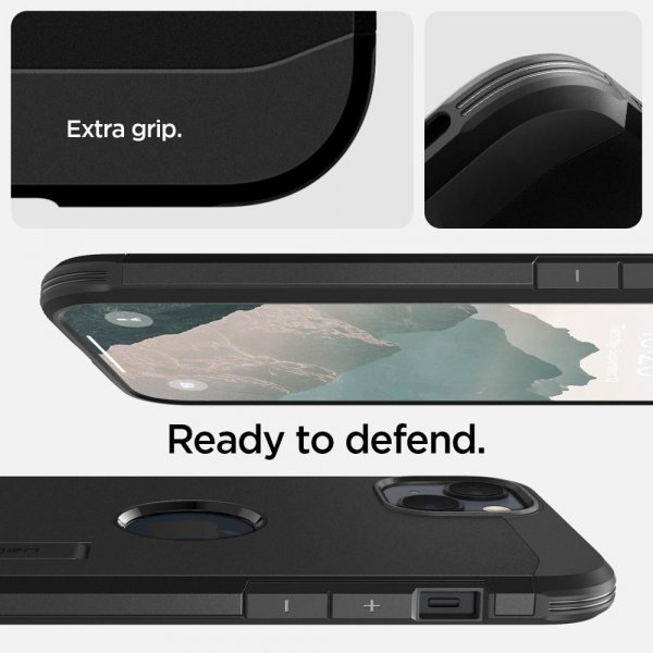 Spigen iPhone 14 Plus Cover Tough Armor MagFit Sort