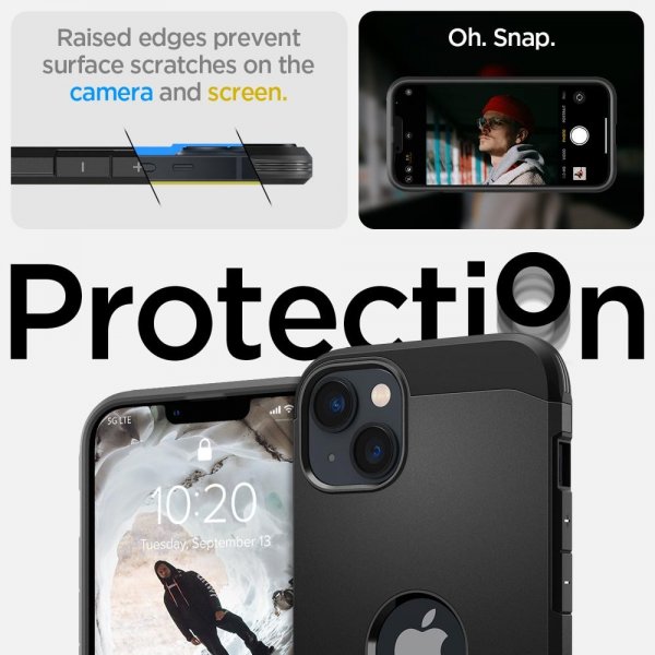 Spigen iPhone 14 Plus Cover Tough Armor MagFit Sort
