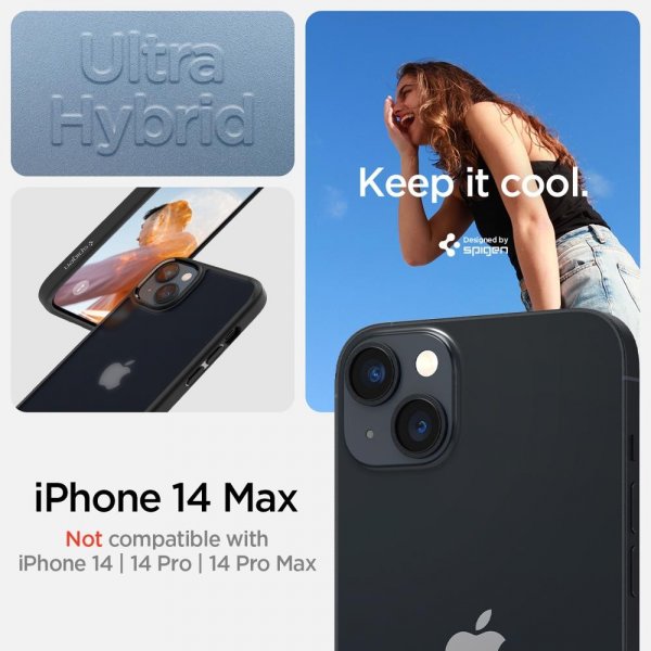 Spigen iPhone 14 Plus Cover Ultra Hybrid Frost Black