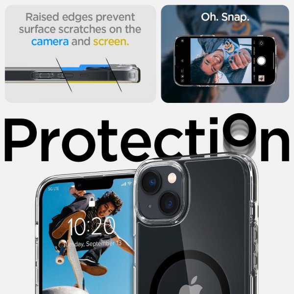 Spigen iPhone 14 Plus Cover Ultra Hybrid MagFit Sort