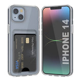 Rvelon iPhone 14 Cover Kortholder Transparent