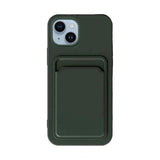 iPhone 14 Cover Kortholder Grøn