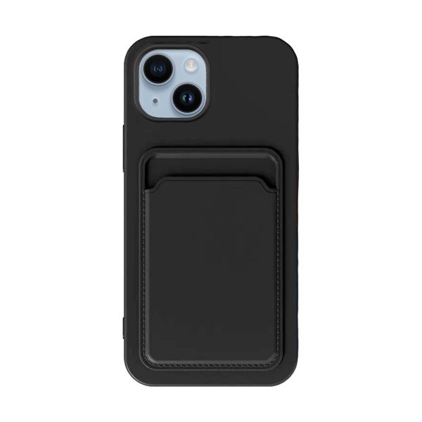 iPhone 14 Cover Kortholder Sort