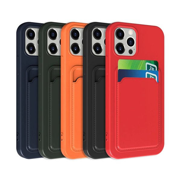 iPhone 14 Cover Kortholder Sort
